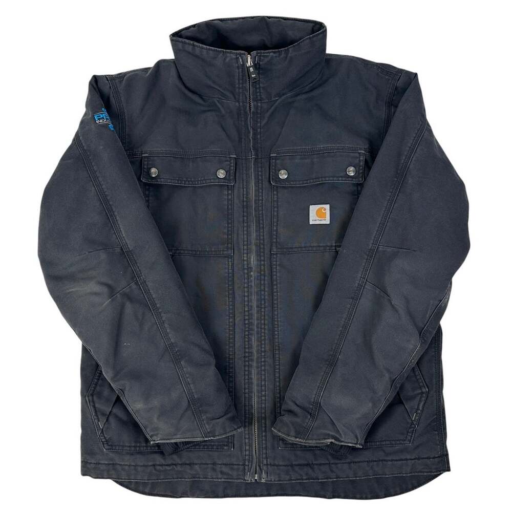 Carhartt Black Quick Duck Jefferson Traditional Jacket 101492 Men's Sz M